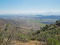 Mixed agricultural landscape in central Chile Royalty Free Stock Photo