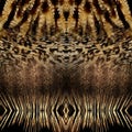 Mixed Animals Skin Design Ready for Textile Prints. Royalty Free Stock Photo