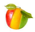 Mixed apple orange fruit