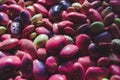 mixed beans pink and green, background Royalty Free Stock Photo