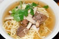 Mixed beef noodles soup