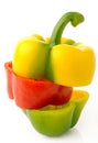 Mixed bell pepper Royalty Free Stock Photo