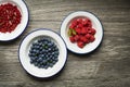 Mixed Berries fruits background Royalty Free Stock Photo