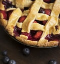 Mixed berries pie food photography Royalty Free Stock Photo