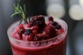 Mixed Berries Smoothie , drink menu Royalty Free Stock Photo