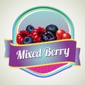 Mixed berry badge