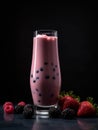 mixed berry milkshake