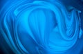 Mixed blue oil paint swirl abstract background