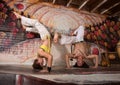 Mixed Capoeira Experts Royalty Free Stock Photo