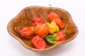 Mixed Caribbean Chillies Royalty Free Stock Photo