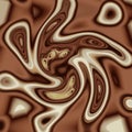 Mixed chocolate swirl Royalty Free Stock Photo