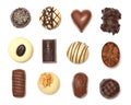 Mixed Chocolates Royalty Free Stock Photo