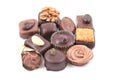 Mixed chocolates Royalty Free Stock Photo