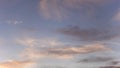 Mixed clouds against blue sky in the late afternoon