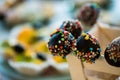 Mixed colored delicious sweets Royalty Free Stock Photo