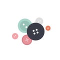 Mixed colorful buttons icon illustration Royalty Free Stock Photo