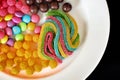 Mixed colorful candy Royalty Free Stock Photo