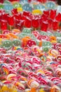 Mixed colorful candy fruit close up Royalty Free Stock Photo