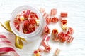 Mixed colorful candy lollipops