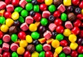 Mixed colorful fruit bonbon close up Royalty Free Stock Photo