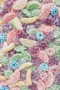 Mixed colorful fruit bonbon Royalty Free Stock Photo