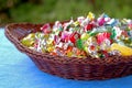 Mixed colorful fruit Candies close up Royalty Free Stock Photo