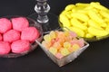 Mixed colorful jelly candies Royalty Free Stock Photo