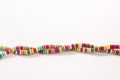 Mixed Colors of Jewelery Beads Twisted Multi Colored Chain Necklace Presentation