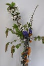 GLASS JAR WITH MIXED SCENTED WILD SUMMER FLOWERS