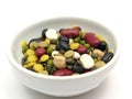 Mixed and colourful legumes