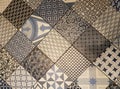 Mixed decorative tiles