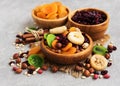 Mixed dried fruits Royalty Free Stock Photo