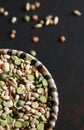 Mixed dried legumes and cereals. Royalty Free Stock Photo