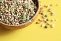 Mixed dried legumes and cereals. Royalty Free Stock Photo