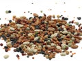 Mixed dried legumes isolated on white background, close up Royalty Free Stock Photo