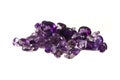 Mixed facets of amethyst Royalty Free Stock Photo