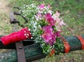 Mixed flowers wedding bouquet