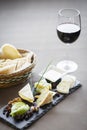 Mixed french cheese platter Royalty Free Stock Photo