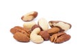 Mixed fresh nuts Royalty Free Stock Photo