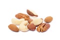 Mixed fresh nuts Royalty Free Stock Photo