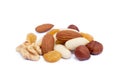 Mixed fresh nuts and raisins Royalty Free Stock Photo