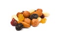Mixed fresh nuts and raisins Royalty Free Stock Photo