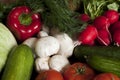 Mixed fresh vegetables for background