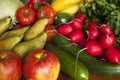 Mixed fresh vegetables for background