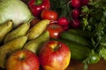 Mixed fresh vegetables for background