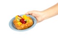 Mixed fruit Danish pastry Royalty Free Stock Photo