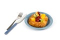 Mixed fruit Danish pastry Royalty Free Stock Photo