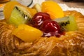 Mixed fruit Danish pastry Royalty Free Stock Photo