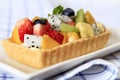 Mixed Fruit Tart Royalty Free Stock Photo