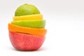 Mixed Fruit on a White Background Royalty Free Stock Photo